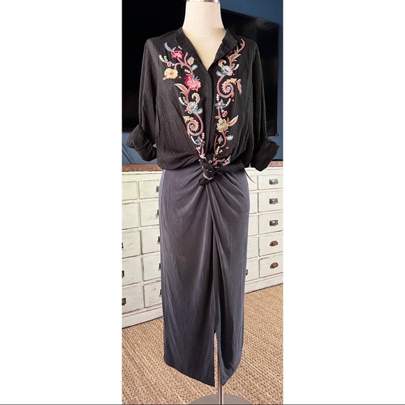 Johnny Was Esme Embroidered Shirt XS - Picture 15 of 16